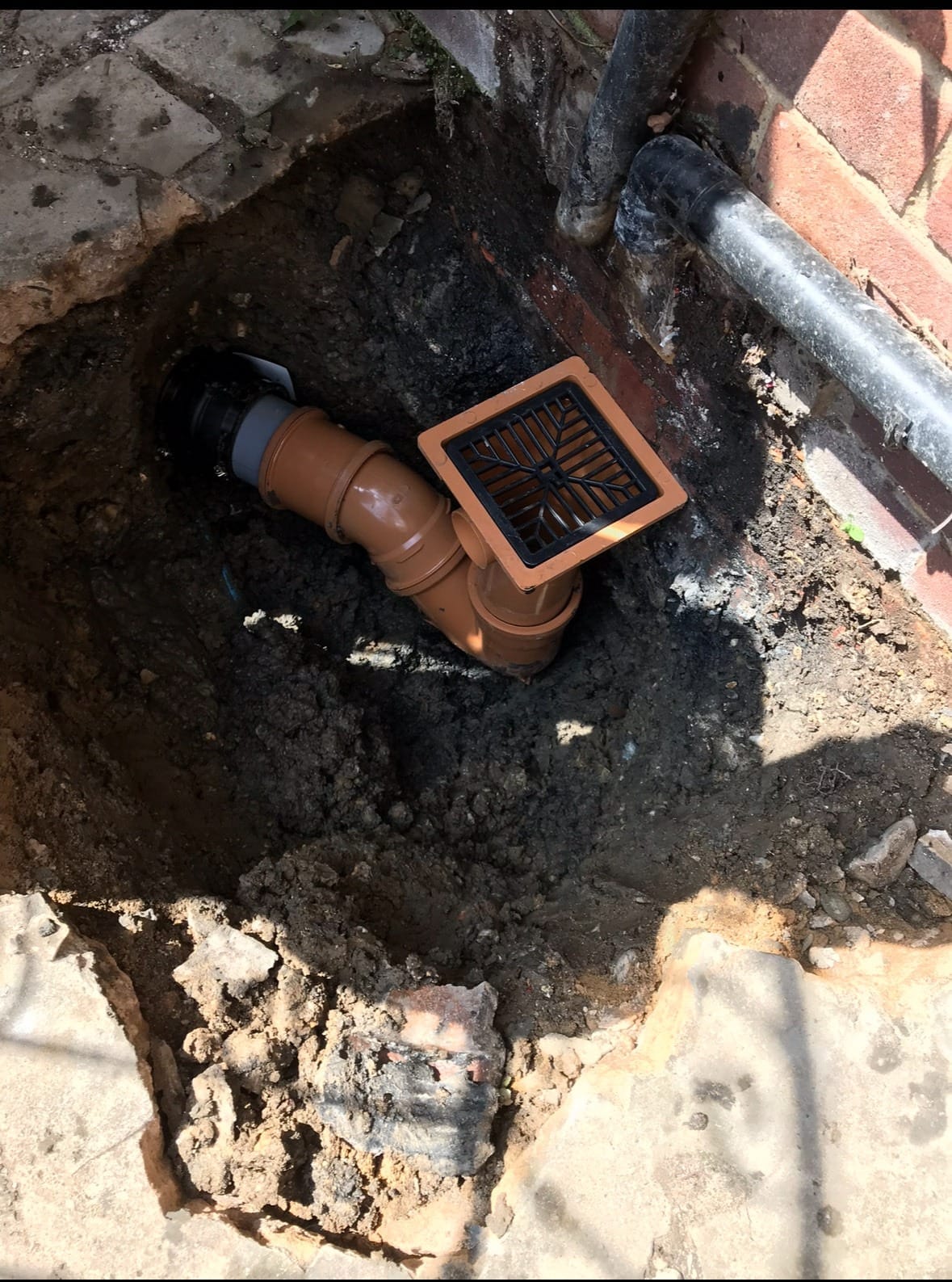 drainage pipe work
