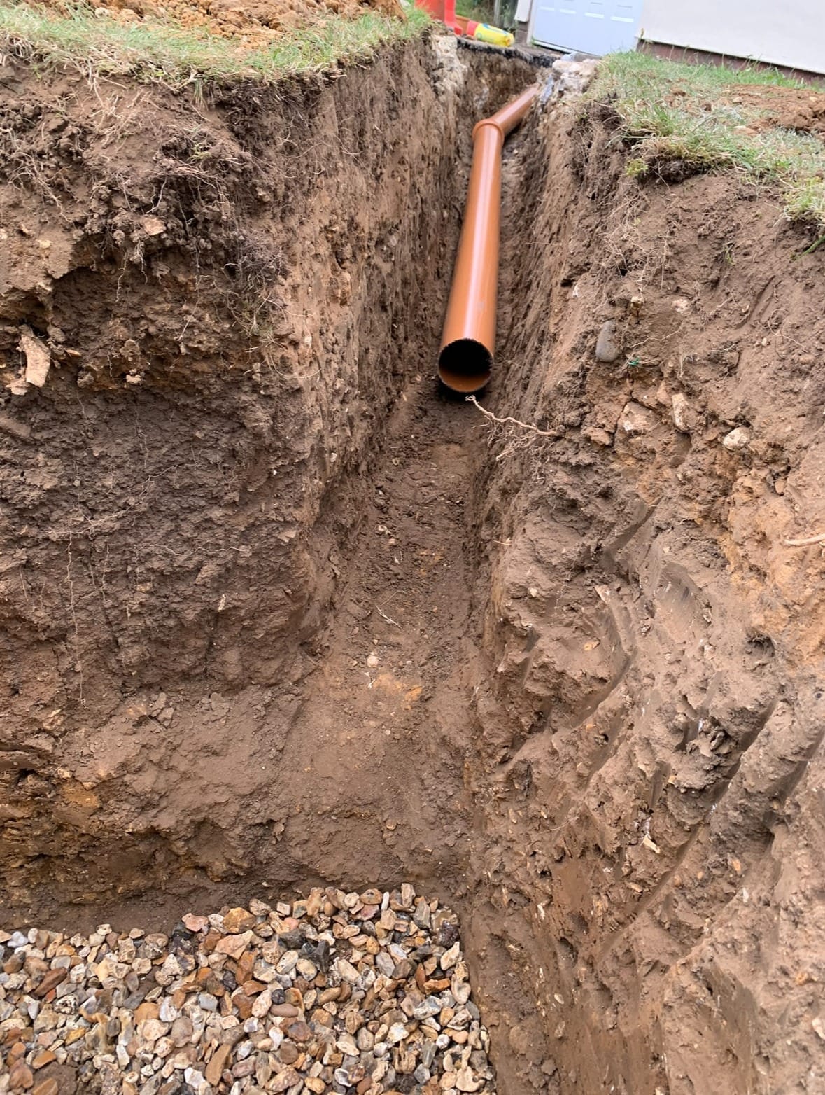 drainage pipe work