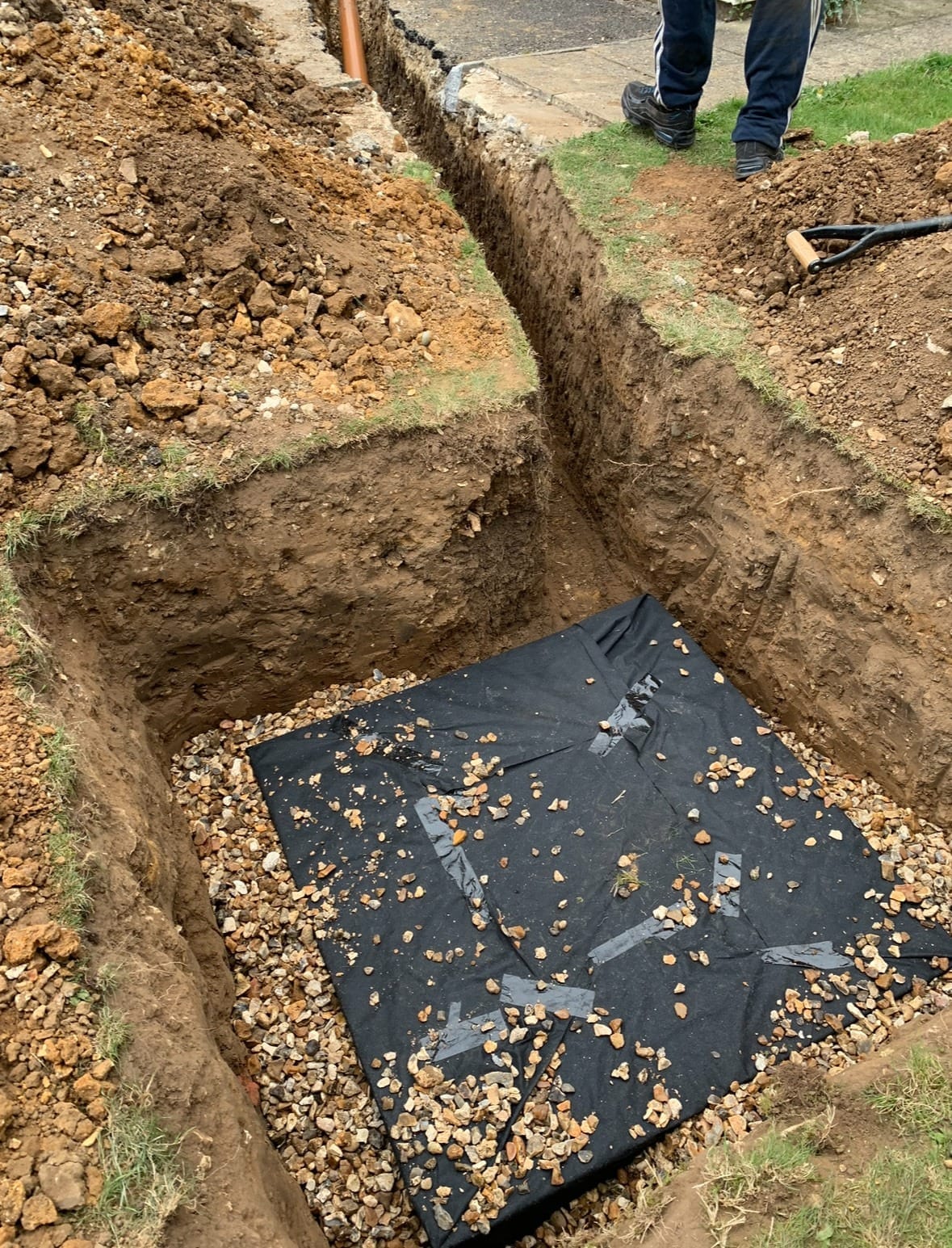 drainage pipe work