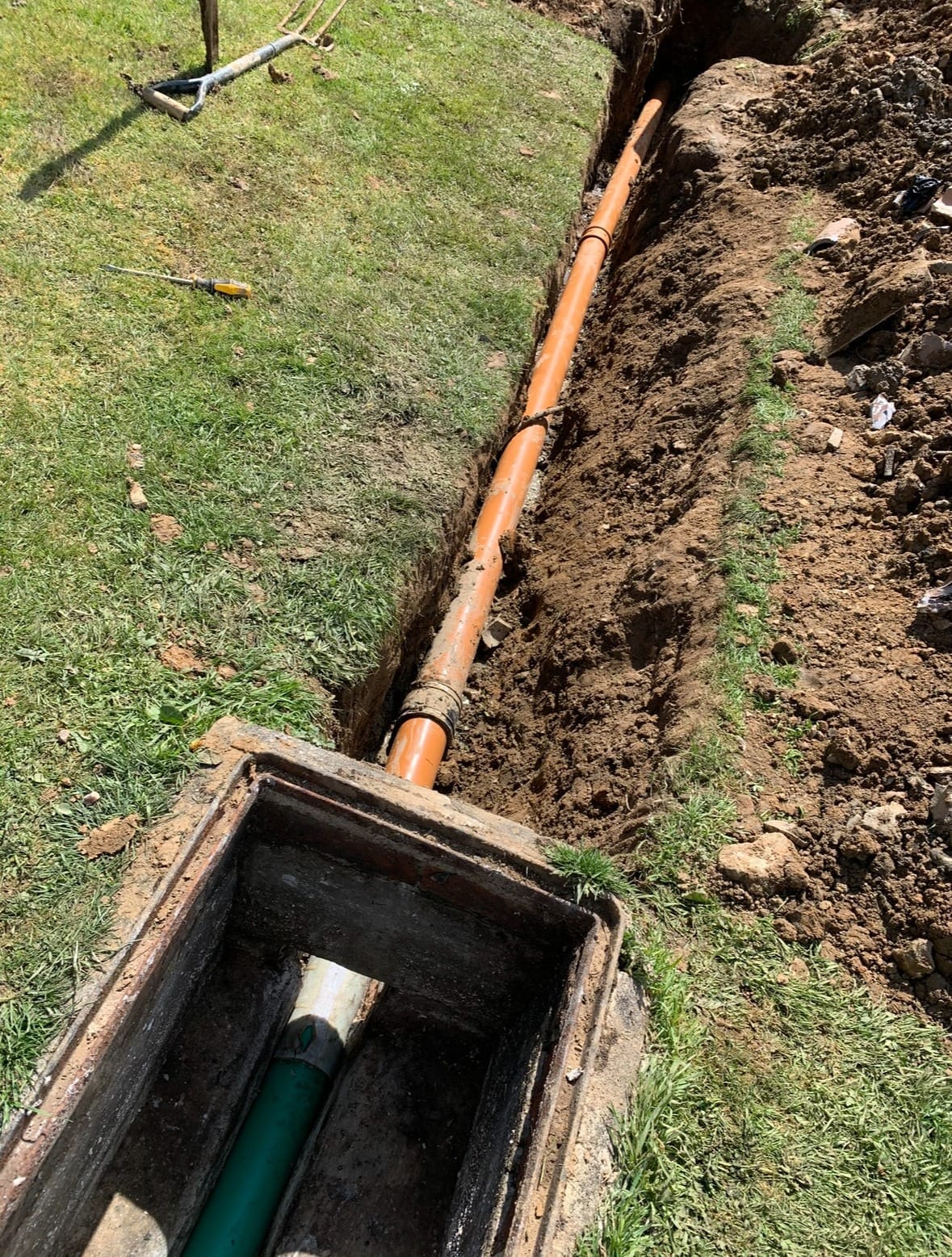 drainage pipe work