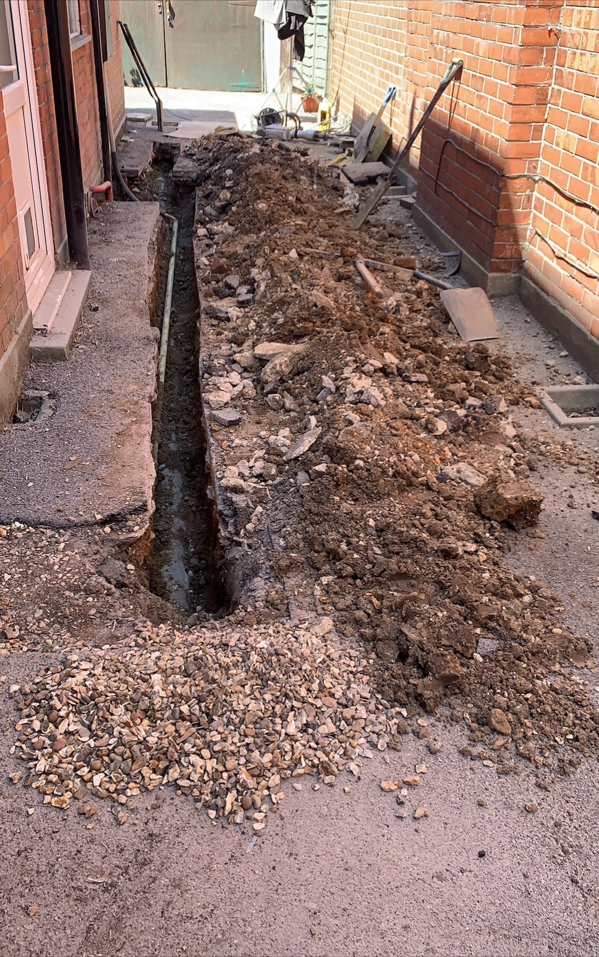 drainage pipe work