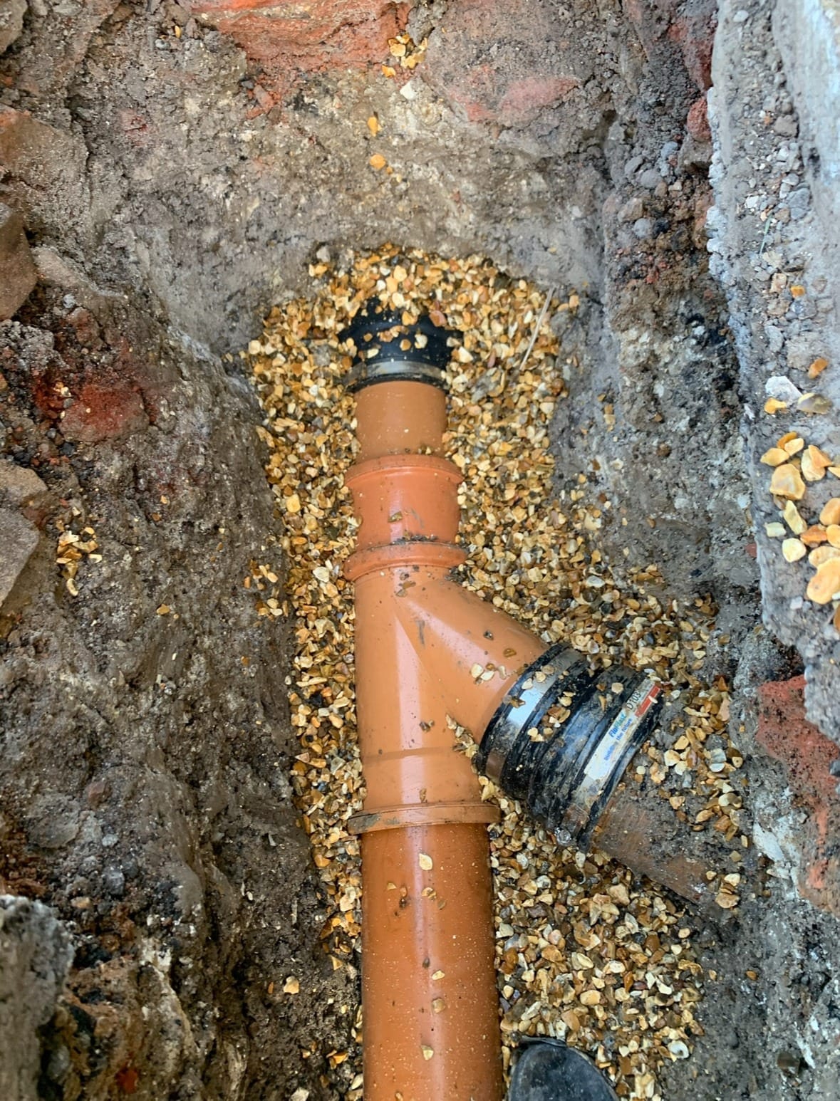 drainage pipe work