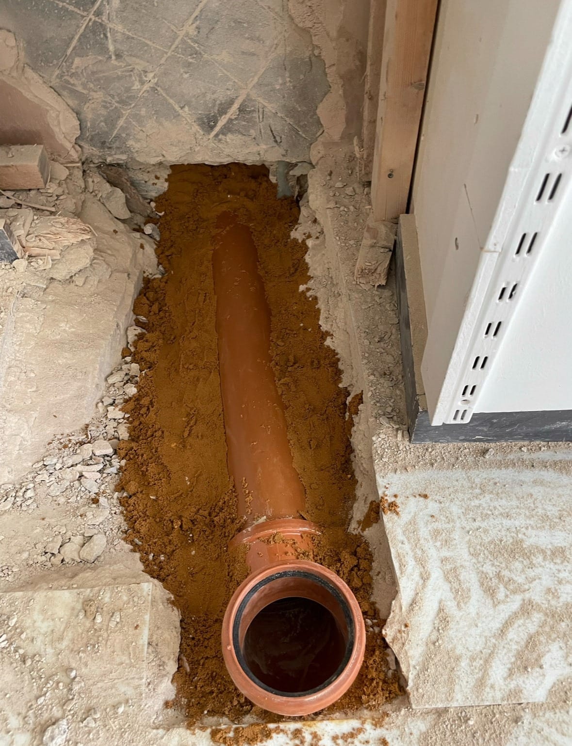 drainage pipe work