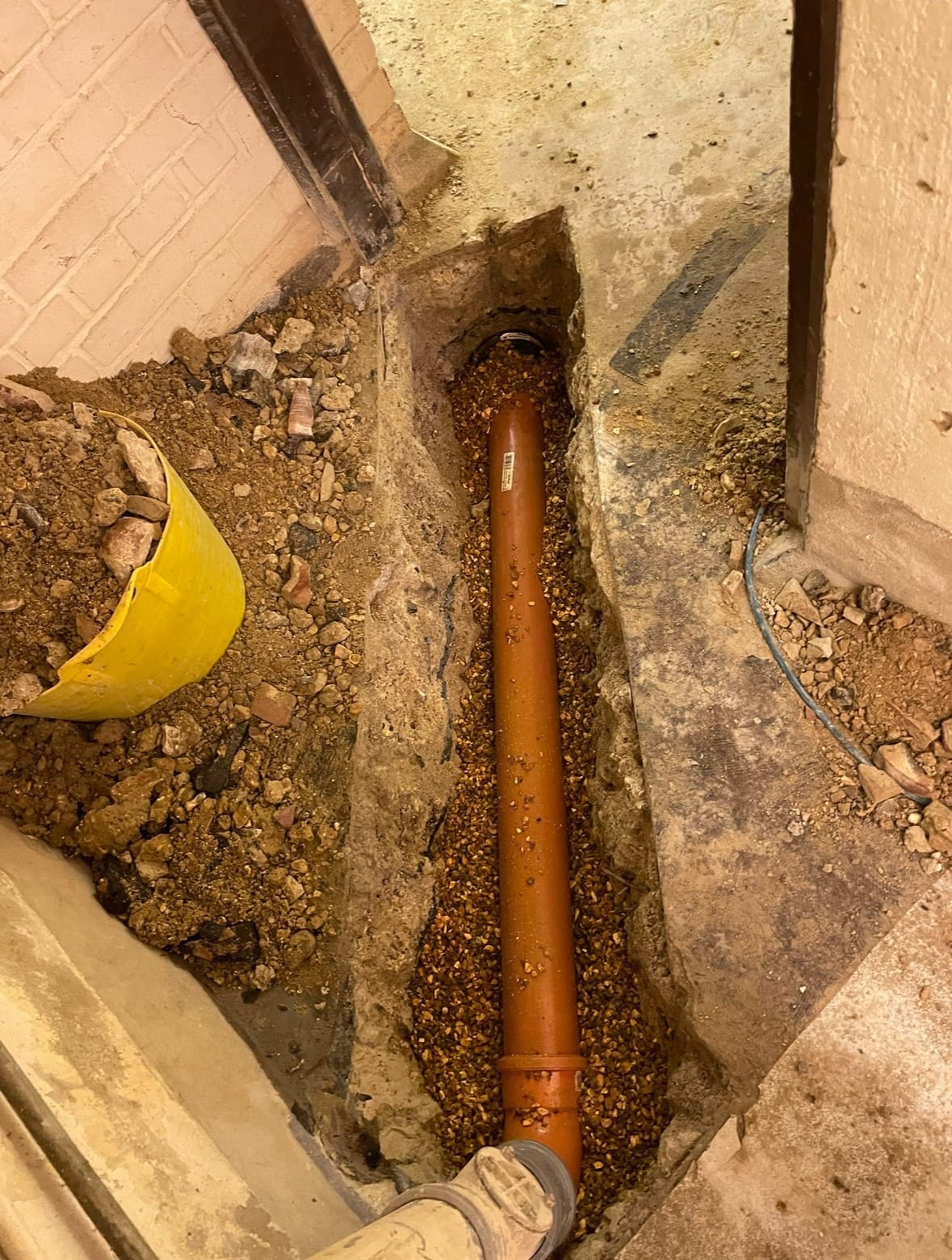 drainage pipe work